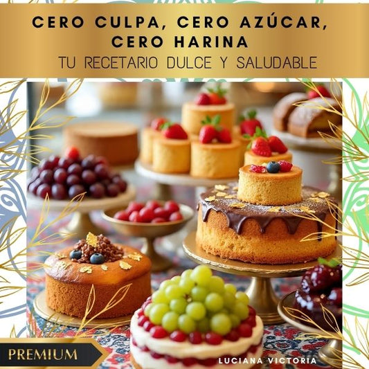 Cero Culpa, Cero Azúcar, Cero  Harina: Tu Recetario Dulce para  Decirle Chau a la Ansiedad